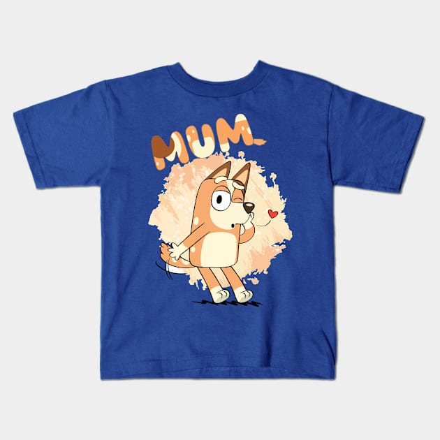 I LOVE MUM Kids T-Shirt by Helm Store